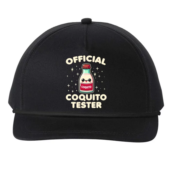 Coquito Tester Puerto Rican Coquito Christmas Snapback Five-Panel Rope Hat