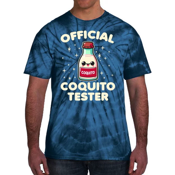 Coquito Tester Puerto Rican Coquito Christmas Tie-Dye T-Shirt