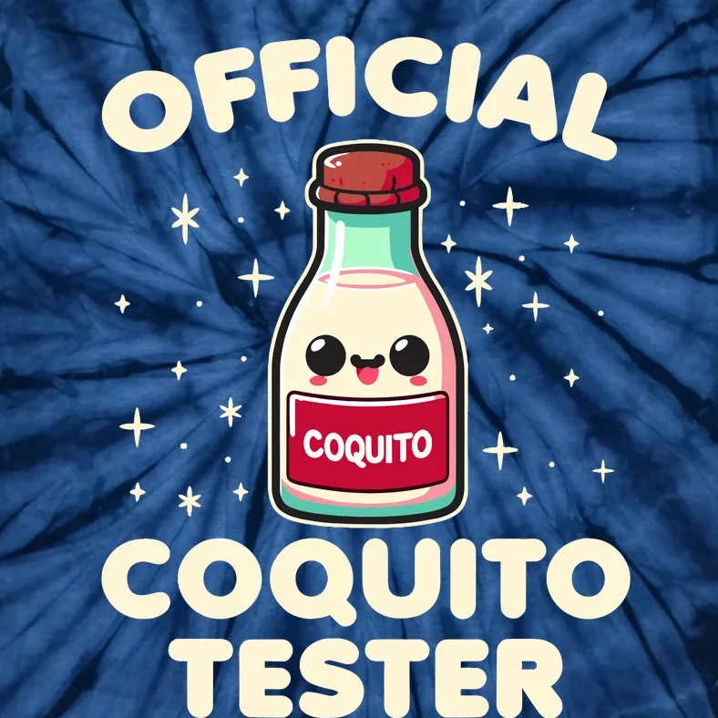 Coquito Tester Puerto Rican Coquito Christmas Tie-Dye T-Shirt