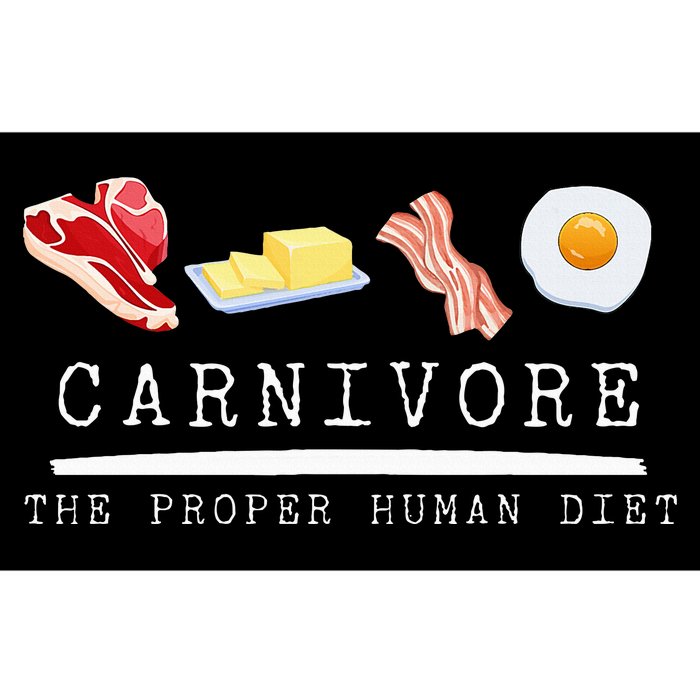 Carnivore The Proper Human Diet Beef Butter Bacon Eggs Bumper Sticker