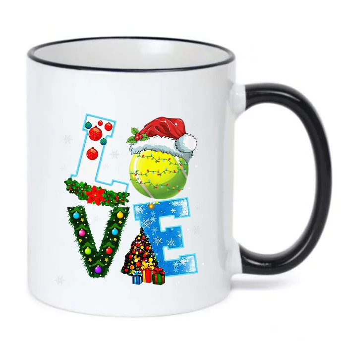 Christmas Tennis Players Lovers Xmas Black Color Changing Mug