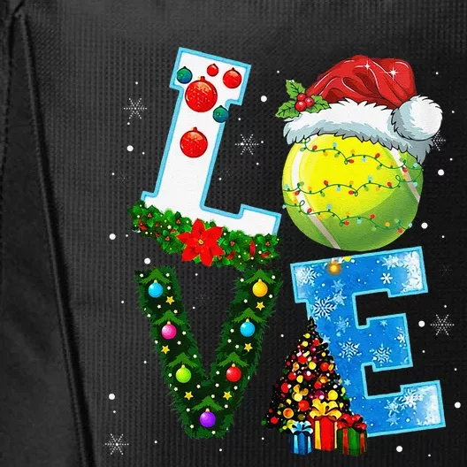 Christmas Tennis Players Lovers Xmas City Backpack