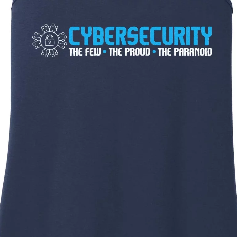 Cybersecurity The Paranoid IT Analyst Programmer Hacker Ladies Essential Tank