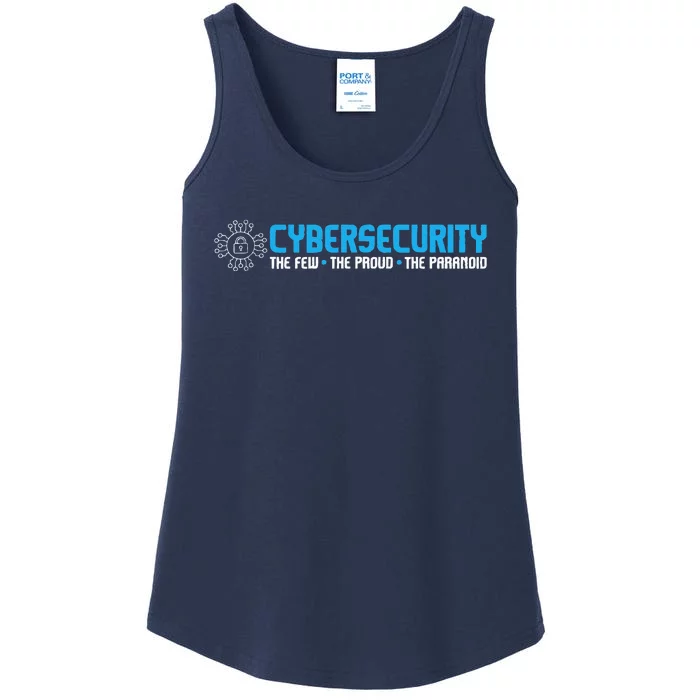 Cybersecurity The Paranoid IT Analyst Programmer Hacker Ladies Essential Tank