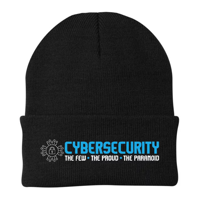 Cybersecurity The Paranoid It Analyst Programmer Hacker Knit Cap Winter Beanie