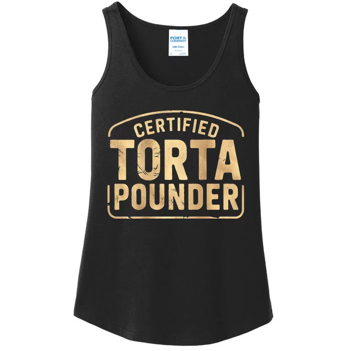 Certified Torta Pounder Latino Ladies Essential Tank