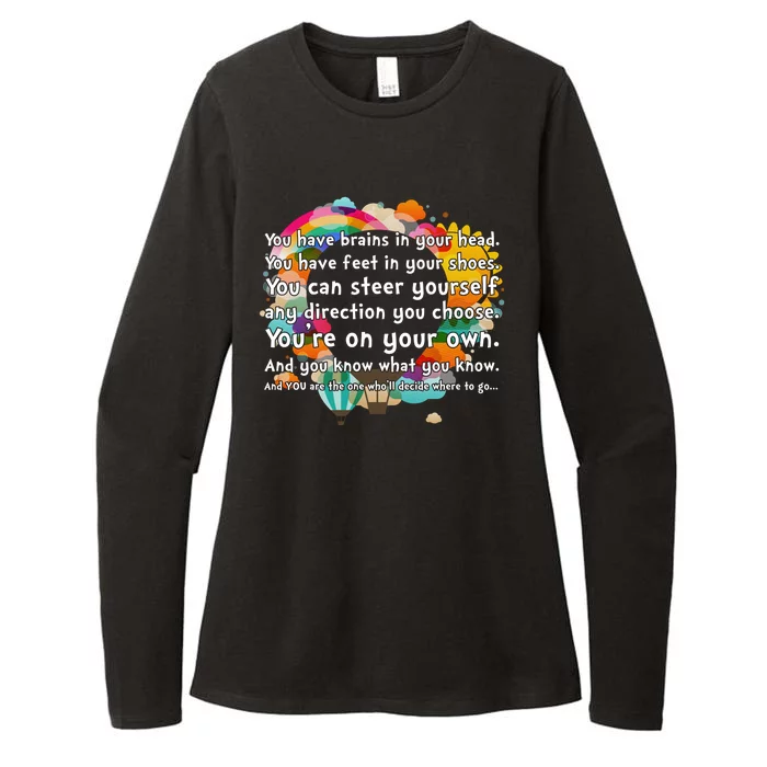 Cute The Places You'll Go Reading Book Fan Womens CVC Long Sleeve Shirt