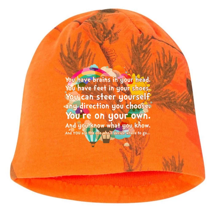 Cute The Places You'll Go Reading Book Fan Kati - Camo Knit Beanie