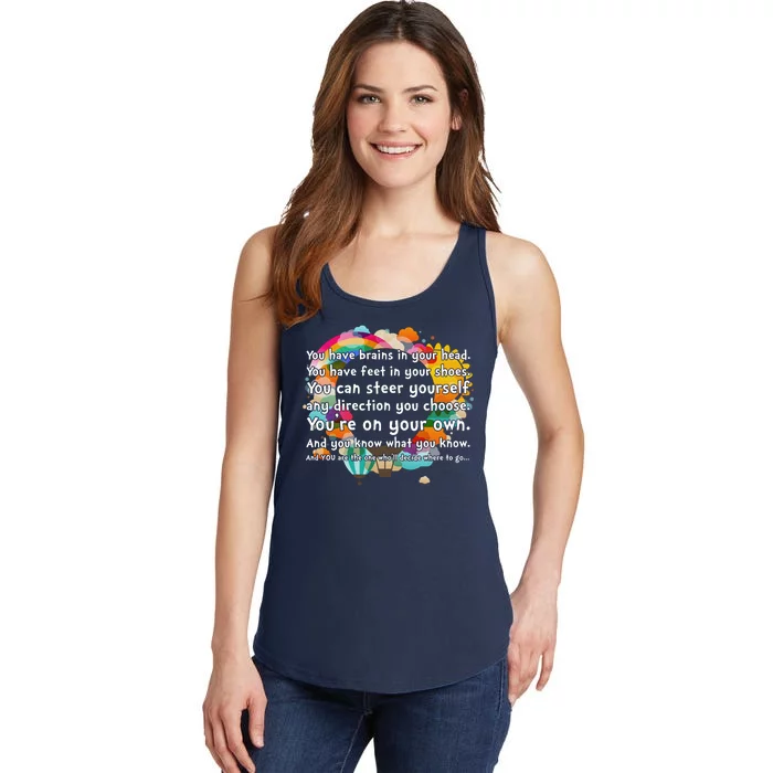 Cute The Places You'll Go Reading Book Fan Ladies Essential Tank