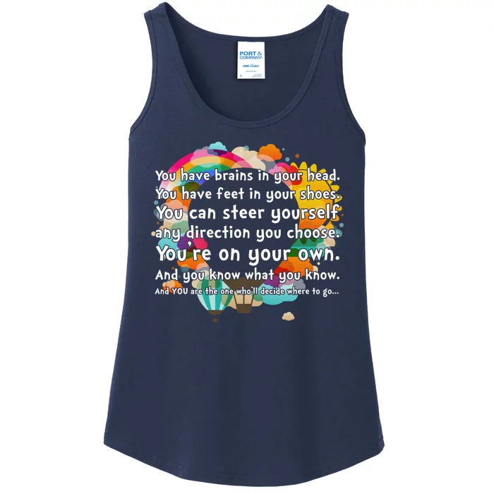 Cute The Places You'll Go Reading Book Fan Ladies Essential Tank