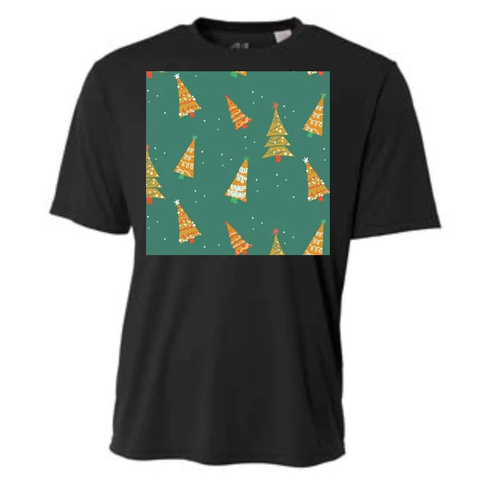 Christmas Trees Pattern Cooling Performance Crew T-Shirt