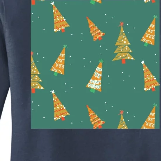 Christmas Trees Pattern Women's Pullover Hoodie