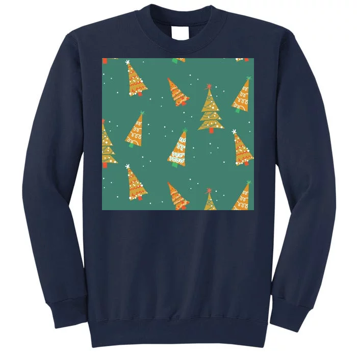 Christmas Trees Pattern Tall Sweatshirt