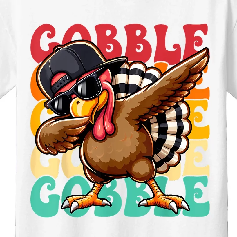 Cobble Thanksgiving Pilgrim Turkey Day Kids T-Shirt