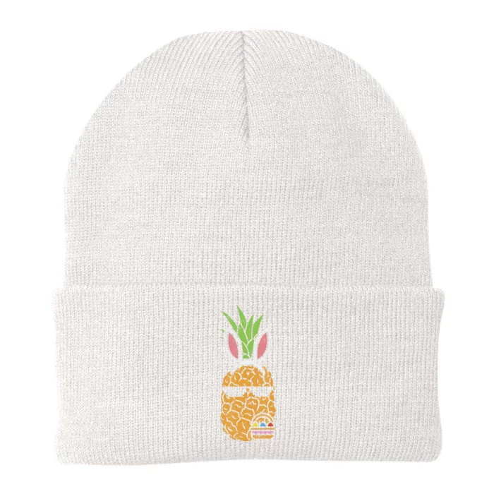 Cool Thug Pineapple Easter Bunny Eggs Fruit Lover Gift Knit Cap Winter Beanie