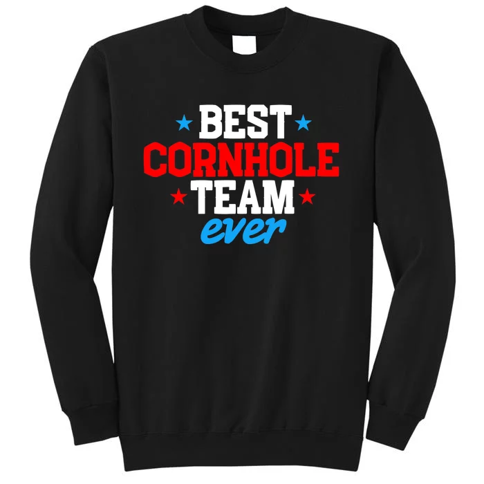 Cornhole Team Player Bean Bag Sack Toss Lawn Game Beanbag Tall Sweatshirt