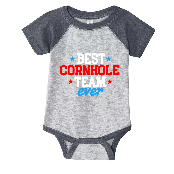 Cornhole Team Player Bean Bag Sack Toss Lawn Game Beanbag Infant Baby Jersey Bodysuit