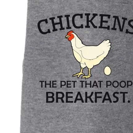 Chickens The Pet That Poops Breakfast Funny Chicken Gift Doggie 3-End Fleece Hoodie