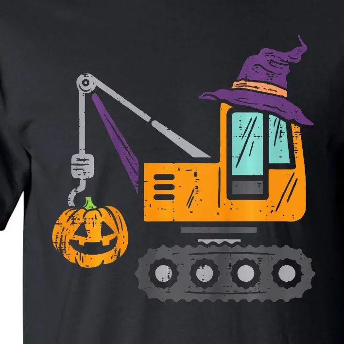 Crane Truck Pumpkin Baby Halloween Tall T-Shirt