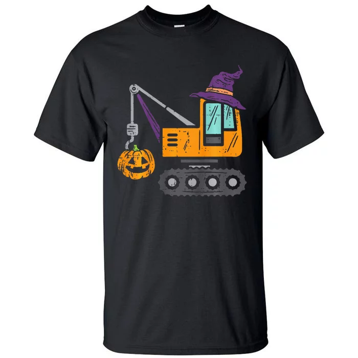 Crane Truck Pumpkin Baby Halloween Tall T-Shirt