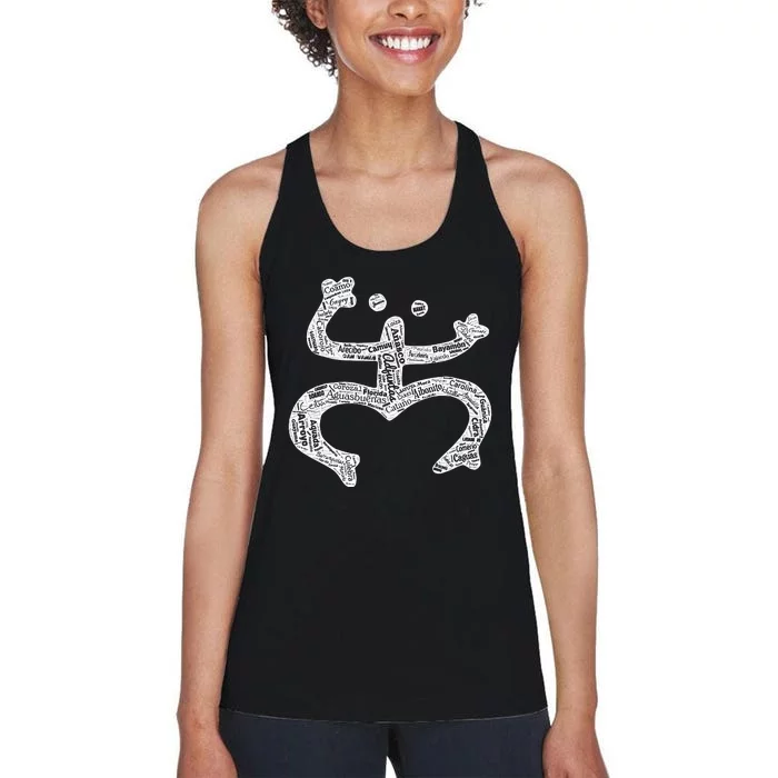 Coqui Taino Puerto Rico Flag Cities Boricua Women's Racerback Tank