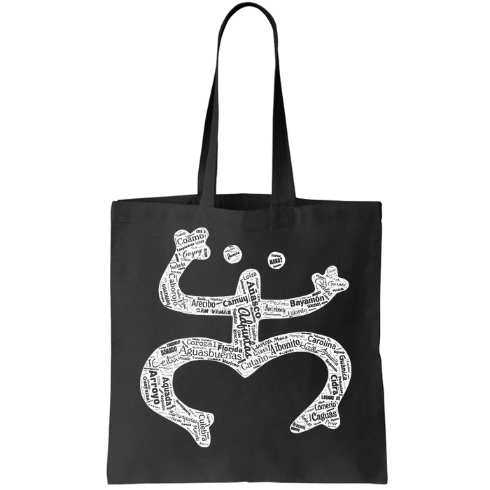 Coqui Taino Puerto Rico Flag Cities Boricua Tote Bag