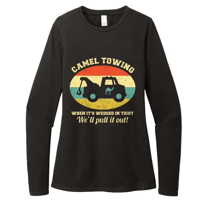 Camel Towing Retro Adult Humor Womens CVC Long Sleeve Shirt