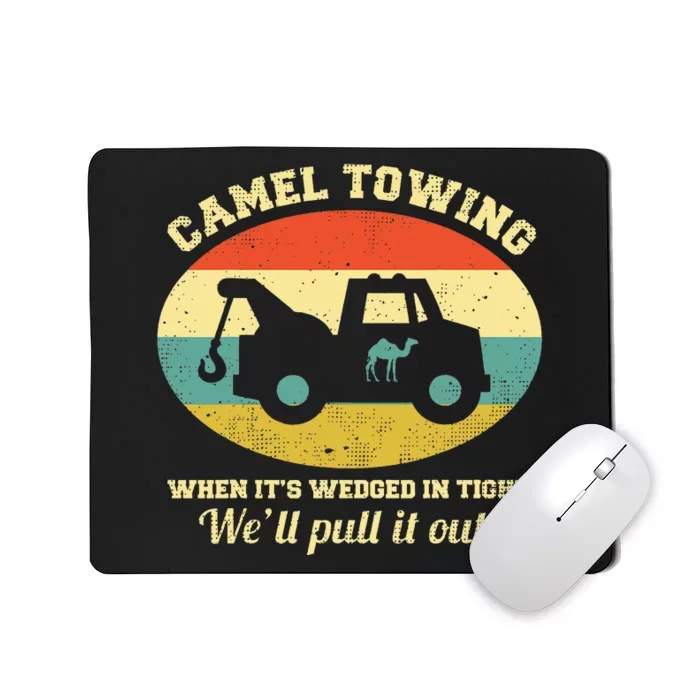 Camel Towing Retro Adult Humor Mousepad