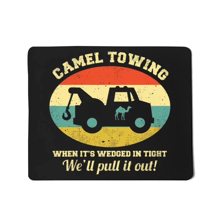 Camel Towing Retro Adult Humor Mousepad