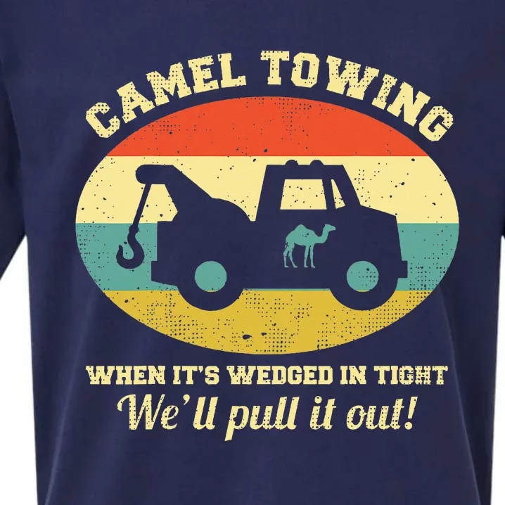 Camel Towing Retro Adult Humor Sueded Cloud Jersey T-Shirt