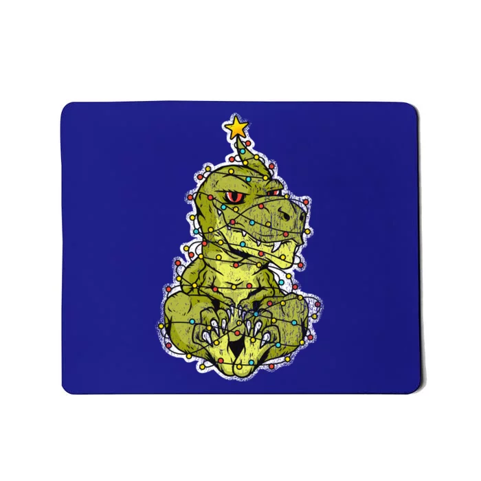 Christmas Tree Rex Trex Holiday Tops Gift Mousepad