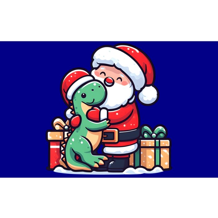 Christmas T Rex Dinosaur Santa Hat Cute Santa Claus Pajama Gift Bumper Sticker