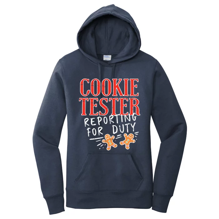 Cookie Tester Reporting Duty Funny Christmas Xmas Gifts Women's Pullover Hoodie