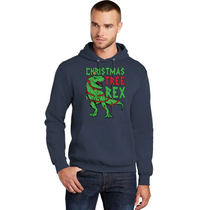 Christmas Tree Rex Tall Hoodie