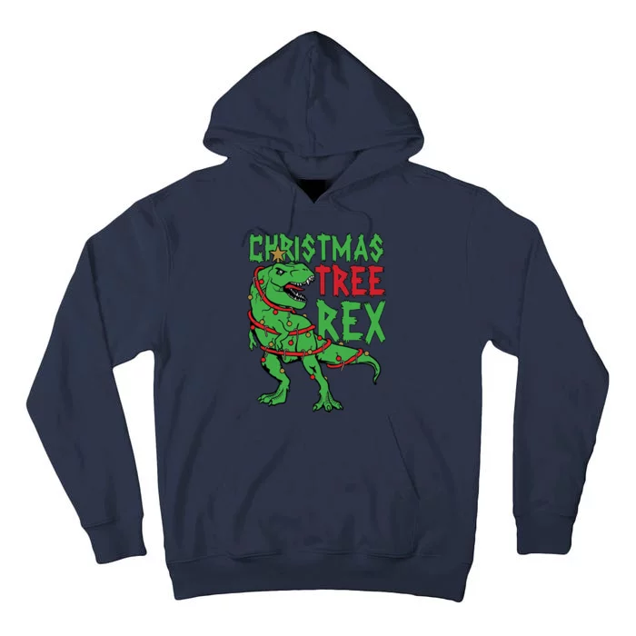 Christmas Tree Rex Tall Hoodie