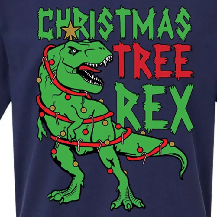 Christmas Tree Rex Sueded Cloud Jersey T-Shirt