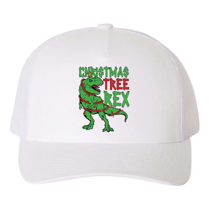 Christmas Tree Rex Yupoong Adult 5-Panel Trucker Hat