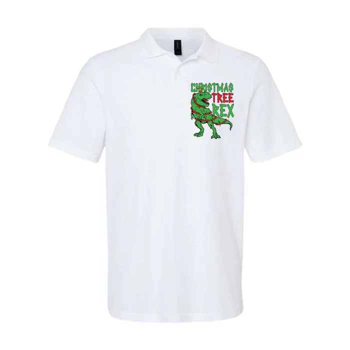 Christmas Tree Rex Softstyle Adult Sport Polo