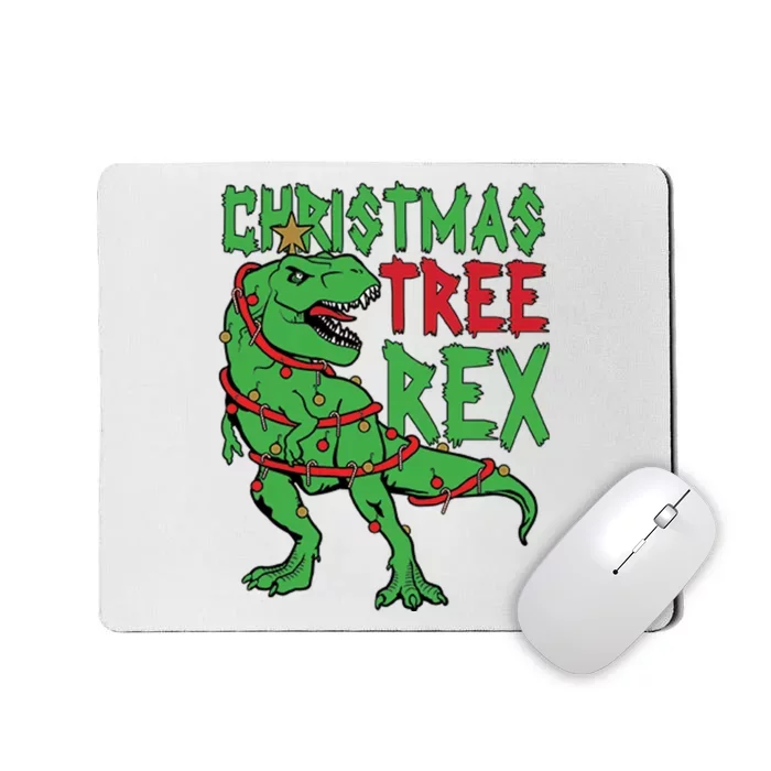 Christmas Tree Rex Mousepad