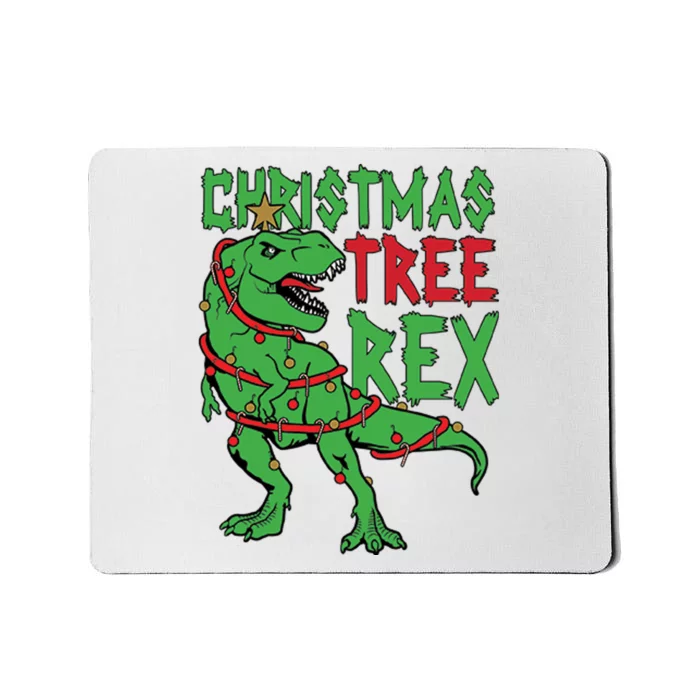 Christmas Tree Rex Mousepad