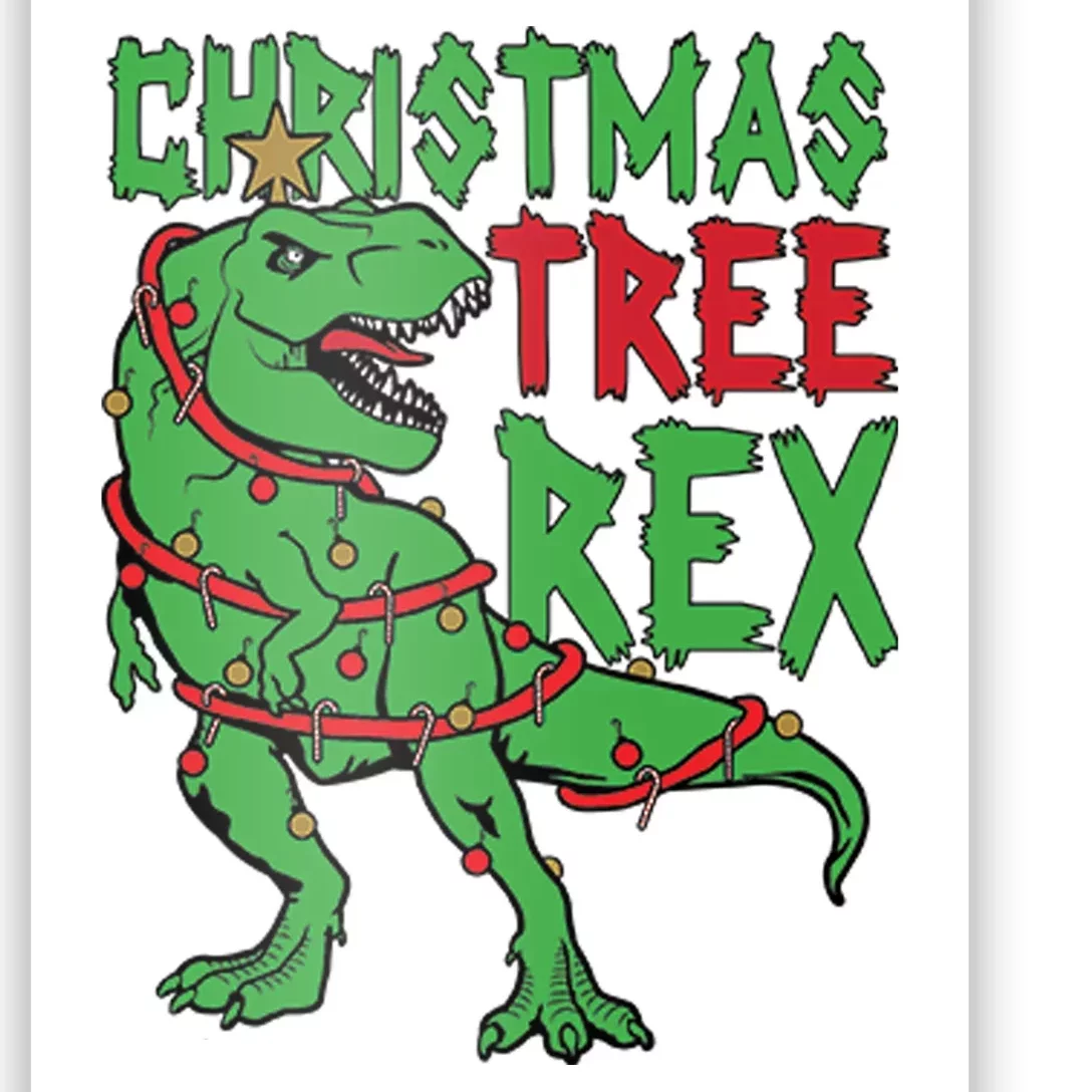 Christmas Tree Rex Poster