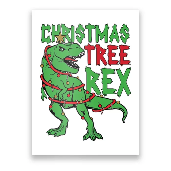 Christmas Tree Rex Poster