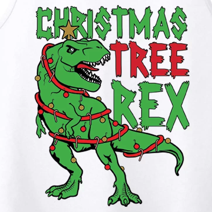 Christmas Tree Rex Performance Tank