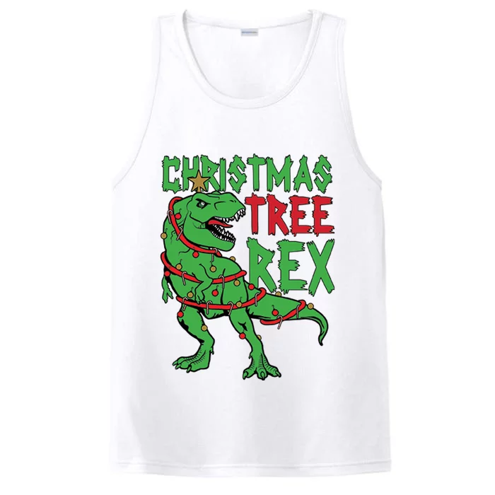 Christmas Tree Rex Performance Tank