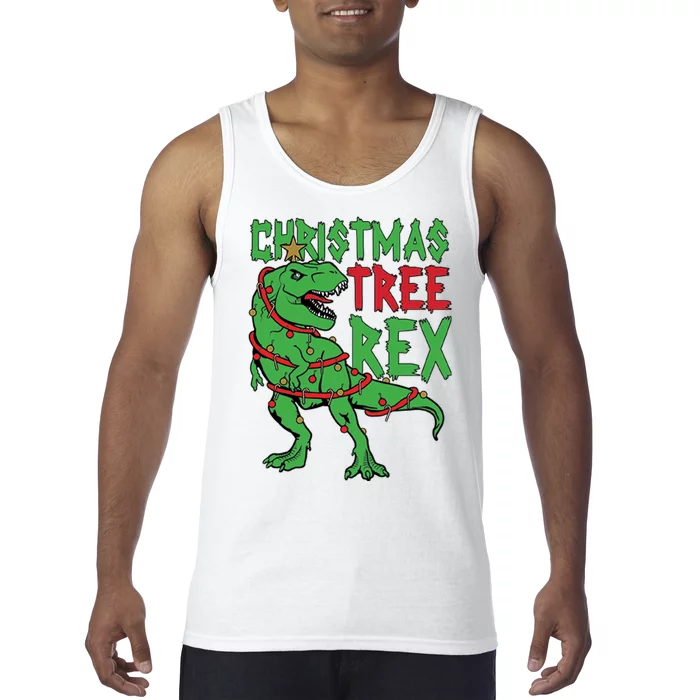 Christmas Tree Rex Tank Top