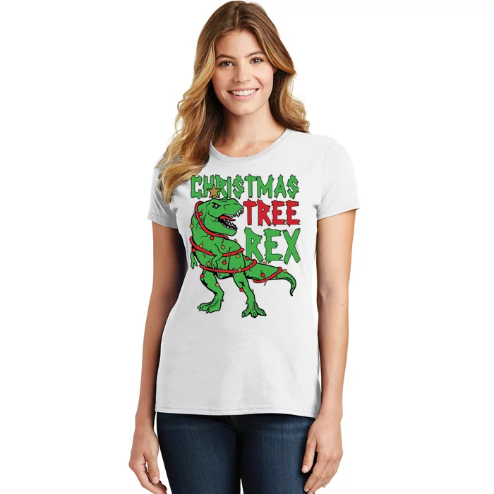 Christmas Tree Rex Women's T-Shirt