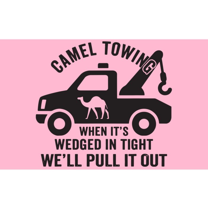 Camel Towing Retro Adult Humor Saying Funny Halloween Gift Bumper Sticker