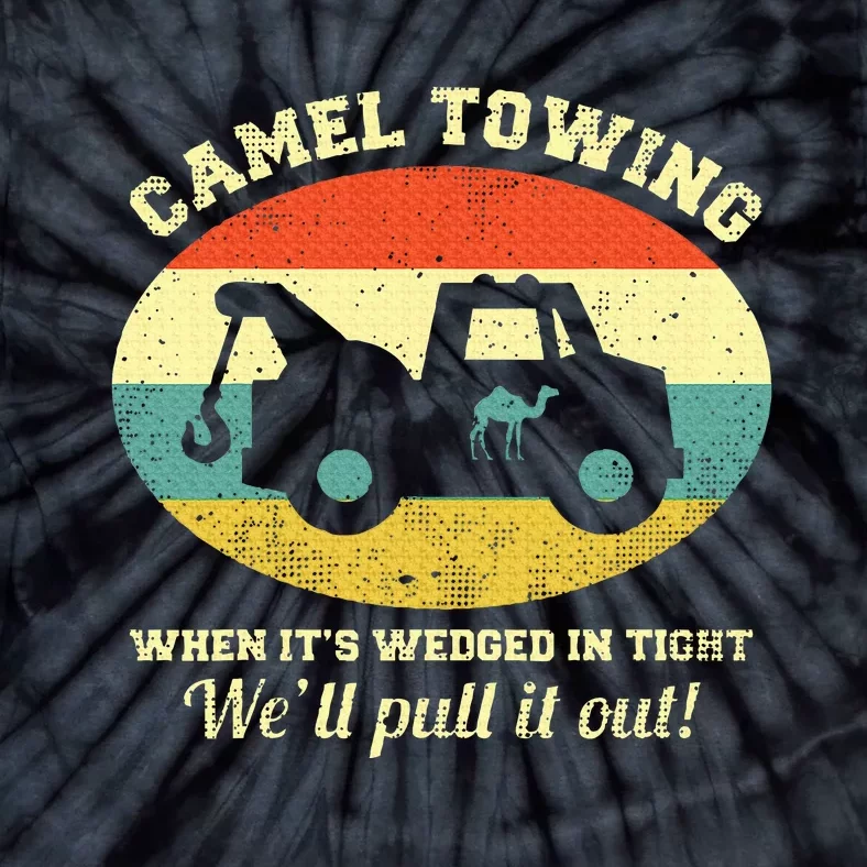 Camel Towing Retro Adult Humor Saying Funny Halloween Gift Tie-Dye T-Shirt