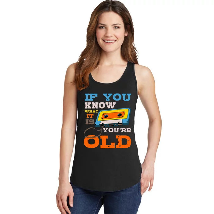 Cassette Tape Radio 70S 80S 90S Music Lover Ladies Essential Tank