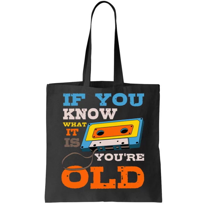 Cassette Tape Radio 70S 80S 90S Music Lover Tote Bag